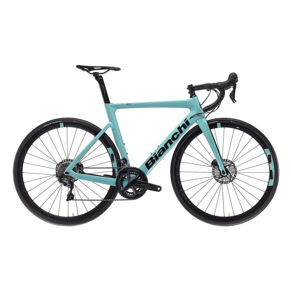 Велосипед Bianchi Aria Aero Ultegra Disc Бірюзовий 44 см (Зріст 150 см - 160 см)
