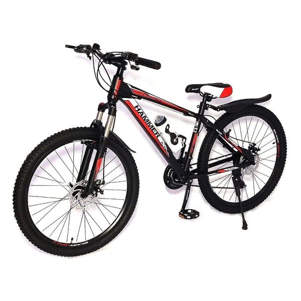 Велосипед Hammer S300 27.5" Чорно-червоний 18" (Зріст 165 см - 175 см)