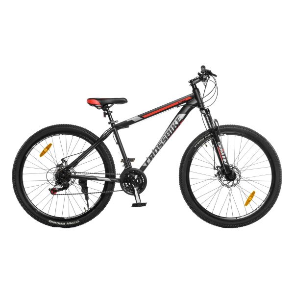 Велосипед Crossbike Storm 27.5" Чорно-червоний 17" (Зріст 160 см - 170 см)