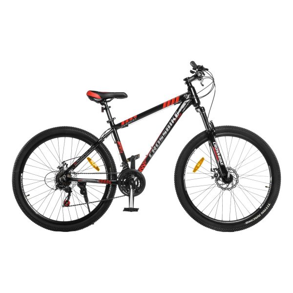 Велосипед Crossbike Everest 27.5" Чорно-червоний 17" (Зріст 160 см - 170 см)
