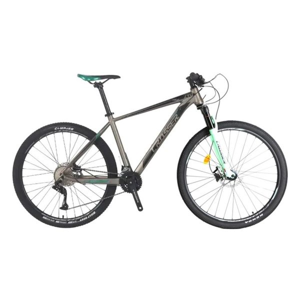 Велосипед Crosser Solo 3x10 29" Сіро-зелений 19" (Зріст 175 см - 185 см)