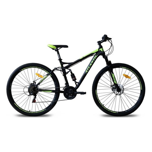 Велосипед Atlantic Arkon NX 27.5" Чорно-зелений 17" (Зріст 165 см - 180 см)