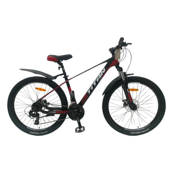 Велосипед Titan Shadow 26" Чорно-червоний 15.5" (Зріст 150 см - 160 см)