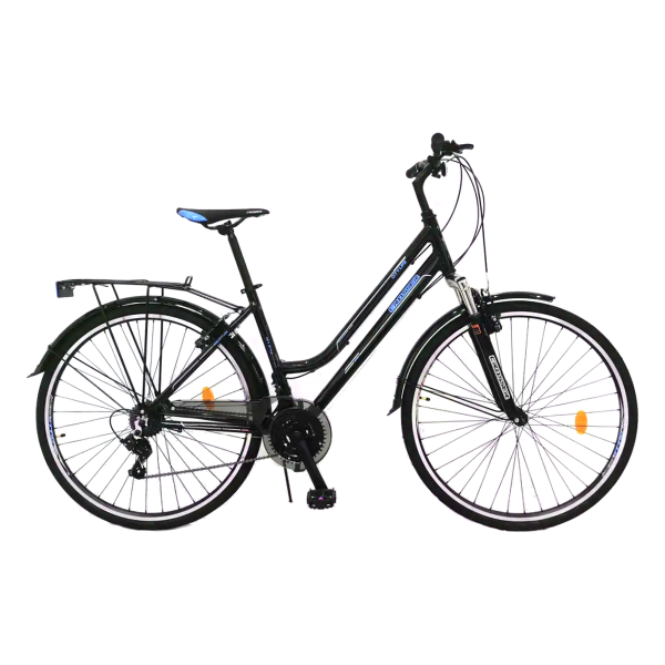 Велосипед Crosser City Life Lady Чорно-синій 18" (Зріст 165 см - 180 см)