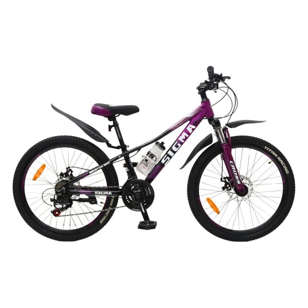 Велосипед Crossbike Sigma 26" Пурпурний 13" (Зріст 140 см - 150 см)