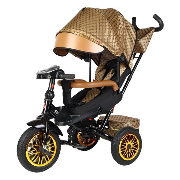 Велосипед-коляска Best Trike Perfetto Чорно-золотистий