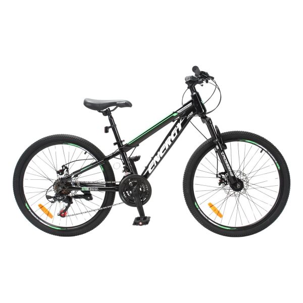 Велосипед Crossbike Energy 24" Чорно-зелений