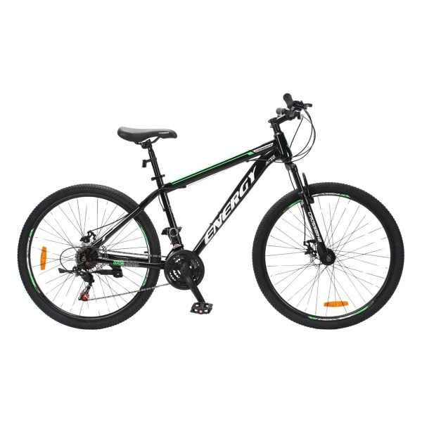 Велосипед Crossbike Energy 27.5" Чорно-зелений 15" (Зріст 150 см - 160 см)