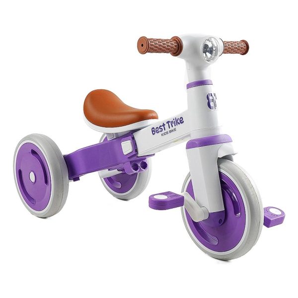 Велосипед-біговел Best Trike LB Біло-фіолетовий