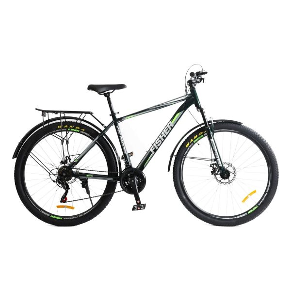 Велосипед Corso Fisher Чорно-зелений 19" (Зріст 175 см - 185 см)