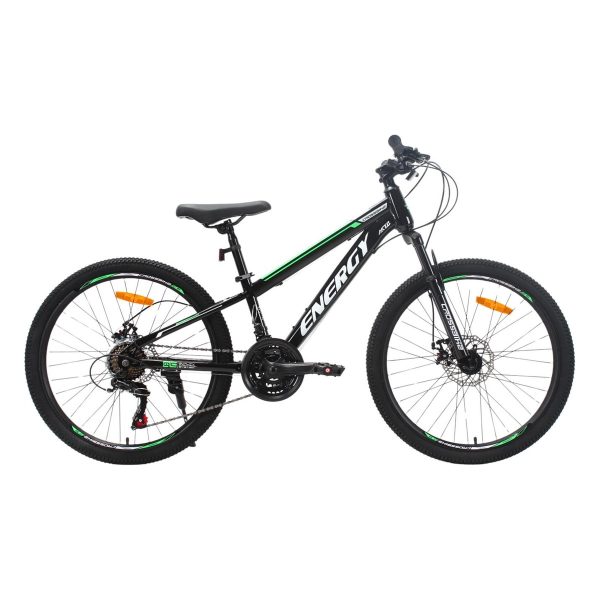 Велосипед Crossbike Energy V2 26" Чорно-зелений 13" (Зріст 140 см - 150 см)