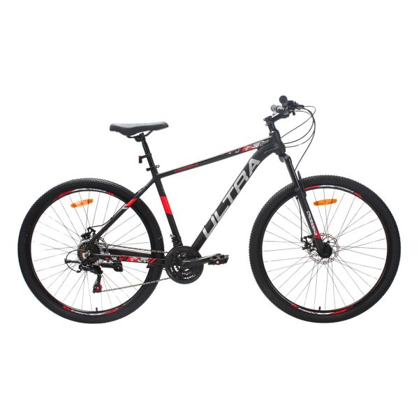 Велосипед Crossbike Ultra 29" Чорно-червоний 19" (Зріст 175 см - 185 см)
