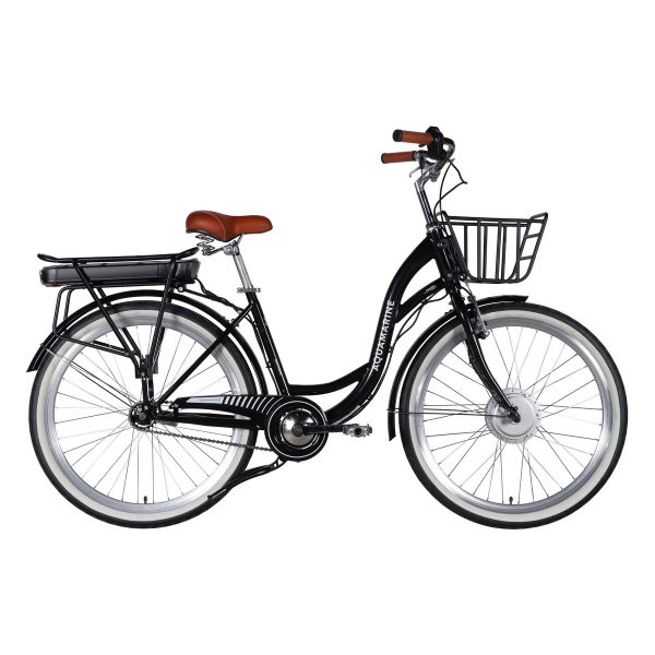 Електровелосипед Dorozhnik eAquamarine 26" 500 Вт 36 В 13 Аг Чорний 17" (Зріст 160 см - 180 см)