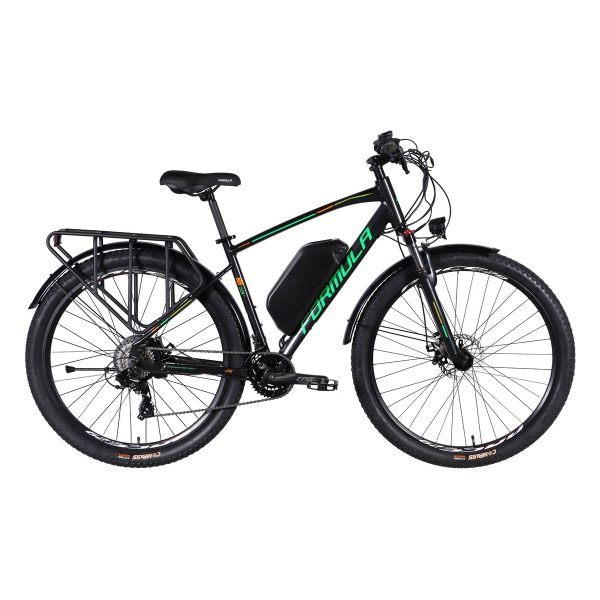 Електровелосипед Formula eCursor Man 500 Вт 48 В 17.5 Аг Чорно-зелений 21" (Зріст 185 см - 200 см)