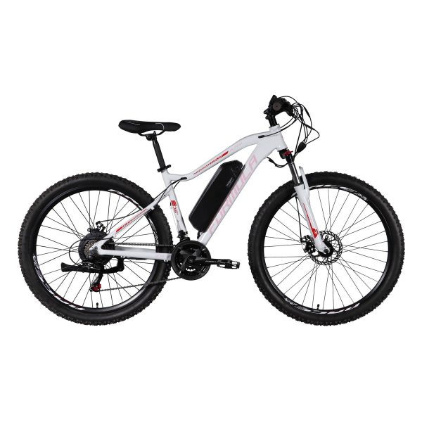 Електровелосипед Formula eAlpina 27.5" 500 Вт 36 В 12.5 Аг Біло-рожевий 16" (Зріст 150 см - 170 см)