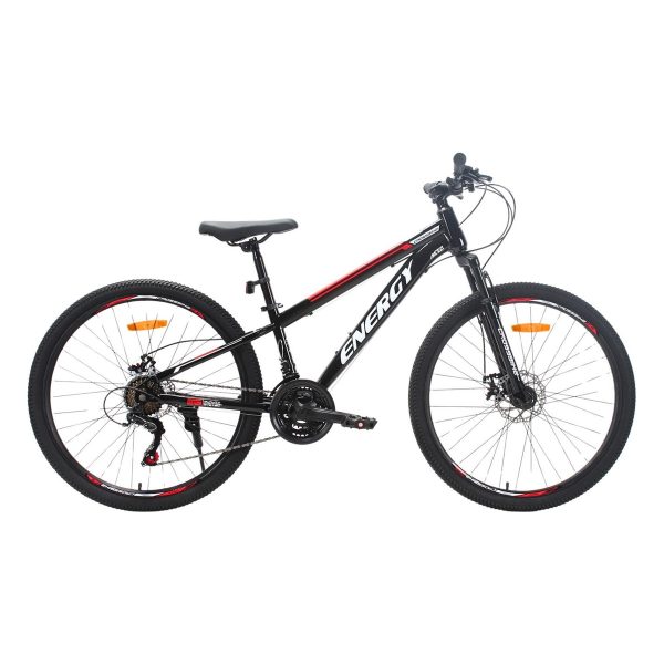 Велосипед Crossbike Energy V2 26" Чорно-червоний 13" (Зріст 140 см - 150 см)
